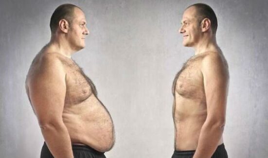 Béid Männer a Frae wëllen aus engem grousse Bauch lass ginn